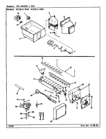Ice Maker & Bin parts for Magic Chef Refrigerator RC24LA-3AW/CS84A from AppliancePartsPros.com