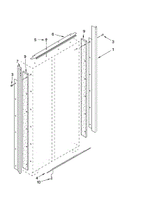 Cabinet Trim Parts parts for Thermador Side-By-Side Refrigerator KBUDT4265E/04 from AppliancePartsPros.com