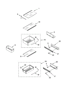 Refrigerator Shelf Parts parts for Thermador Side-By-Side Refrigerator KBUDT4265E/04 from AppliancePartsPros.com