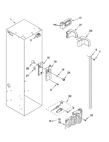 Refrigerator Liner Parts parts for Thermador Side-By-Side Refrigerator KBUDT4265E/04 from AppliancePartsPros.com