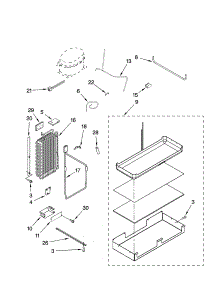 Lower Unit And Tube Parts parts for Thermador Side-By-Side Refrigerator KBUDT4265E/04 from AppliancePartsPros.com