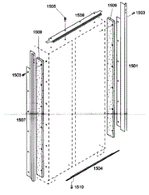 Door Trim parts for Thermador Side-By-Side Refrigerator KBUDT4875E/01 from AppliancePartsPros.com