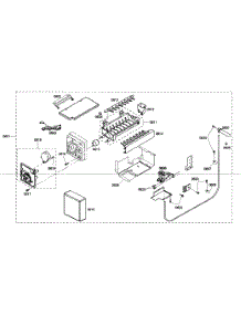 Ice Maker parts for Thermador Side-By-Side Refrigerator KBUDT4875E/01 from AppliancePartsPros.com