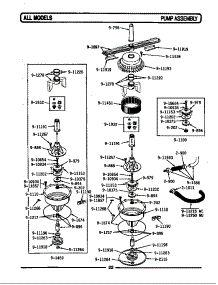 Pump Assembly parts for Maytag Dishwasher WC482 from AppliancePartsPros.com