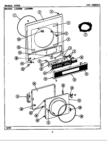Door (Lse9900afl,Afw) parts for Maytag Laundry Center LSE9900AFE from AppliancePartsPros.com