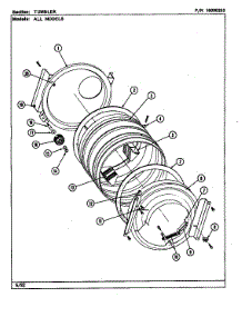 Front (Lse9900afl,Afw) parts for Maytag Laundry Center LSE9900AFE from AppliancePartsPros.com