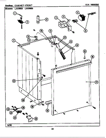 Cabinet-Front (Lse9900afl,Afw) parts for Maytag Laundry Center LSE9900AFE from AppliancePartsPros.com