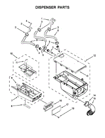 Dispenser Parts parts for Maytag Laundry Center MLE22PRAZW0 from AppliancePartsPros.com