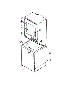 Front parts for Maytag Laundry Center LSE7806ABQ from AppliancePartsPros.com
