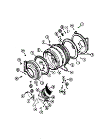 Tumbler parts for Maytag Laundry Center LSE7806ABQ from AppliancePartsPros.com