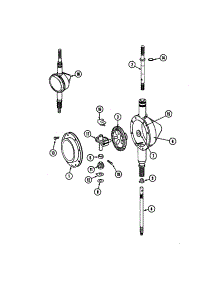Transmission parts for Maytag Laundry Center LSE7806ABQ from AppliancePartsPros.com