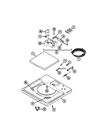 Top And Lid parts for Maytag Laundry Center LSE7806ABQ from AppliancePartsPros.com