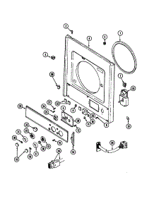 Front And Control Panels parts for Maytag Laundry Center LSE7806ABQ from AppliancePartsPros.com