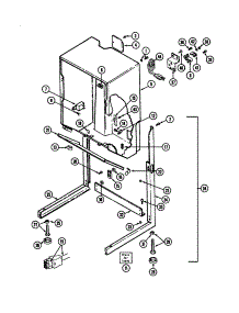 Cabinet-Dryer parts for Maytag Laundry Center LSE7806ABQ from AppliancePartsPros.com