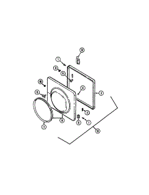 Door parts for Maytag Laundry Center LSE7806ABQ from AppliancePartsPros.com