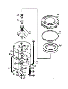 Tub parts for Maytag Laundry Center LSE7806ABQ from AppliancePartsPros.com