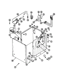 Cabinet parts for Maytag Laundry Center LSE7806ABQ from AppliancePartsPros.com
