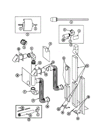 Ducting parts for Maytag Laundry Center LSE7806ABQ from AppliancePartsPros.com