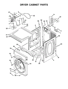 Dryer Cabinet Parts parts for Maytag Laundry Center MLE22PDAYW0 from AppliancePartsPros.com
