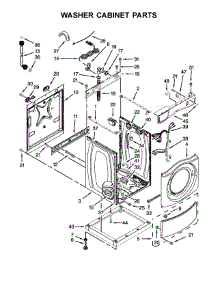 Washer Cabinet Parts parts for Maytag Laundry Center MLE22PDAYW0 from AppliancePartsPros.com