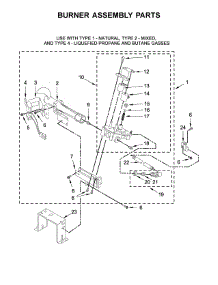 Burner Assembly Parts parts for Maytag Laundry Center MLG22PRAWW0 from AppliancePartsPros.com