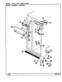 Fresh Food Compartment parts for Maytag Refrigerator BS24X9DK/DN92A from AppliancePartsPros.com