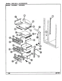 Shelves & Accessories parts for Maytag Refrigerator BS24X9DK/DN92A from AppliancePartsPros.com