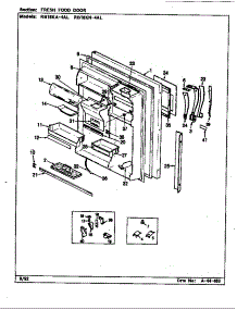 Fresh Food Door parts for Magic Chef Refrigerator RB18KA-4AL/BG44C from AppliancePartsPros.com