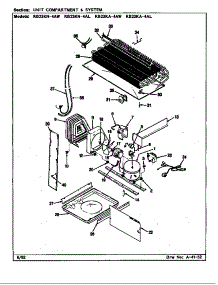 Unit Compartment & System (Rb23ka-4Al / Bg99b) (Rb23ka-4Aw / Bg98b) (Rb23kn-4Al / Bg96b) (Rb23kn-4Aw / Bg97b) (Rb23kn-4Aw / Bg97c) parts for Magic Chef Refrigerator RB23KA-4AL/BG96B from AppliancePartsPros.com