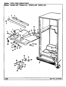 Fresh Food Compartment (Rb23ka-4Al / Bg99b) (Rb23ka-4Aw / Bg98b) (Rb23kn-4Al / Bg96b) (Rb23kn-4Aw / Bg97b) (Rb23kn-4Aw / Bg97c) parts for Magic Chef Refrigerator RB23KA-4AL/BG96B from AppliancePartsPros.com