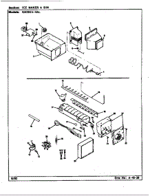 Ice Maker & Bin (Rb23ka-4Al / Cg99a) (Rb23kn-4Al / Cg96a) parts for Magic Chef Refrigerator RB23KA-4AL/CG96A from AppliancePartsPros.com
