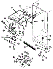 Fresh Food Compartment (Rtd2100cab / Dh76a) (Rtd2100cae / Dh72a) (Rtd2100cae / Dh80a) (Rtd2100cal / Dh74a) (Rtd2100caw / Dh71a) parts for Maytag Refrigerator RTD2100CAB/DH74A from AppliancePartsPros.com