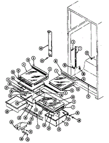 Shelves & Accessories (Rtd2100cab / Dh76a) (Rtd2100cae / Dh72a) (Rtd2100cae / Dh80a) (Rtd2100cal / Dh74a) (Rtd2100caw / Dh71a) parts for Maytag Refrigerator RTD2100CAL/DH72A from AppliancePartsPros.com