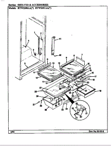 Shelves & Accessories (Rtw2200aal / Ch89a) (Rtw2200aaw / Ch89a) (Rtw2201aal / Ch90a) (Rtw2201aaw / Ch90a) parts for Maytag Refrigerator RTW2201AAL/CH89A from AppliancePartsPros.com