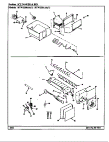 Ice Maker & Bin (Rtw2200aal / Ch89a) (Rtw2200aaw / Ch89a) (Rtw2201aal / Ch90a) (Rtw2201aaw / Ch90a) parts for Maytag Refrigerator RTW2201AAL/CH89A from AppliancePartsPros.com