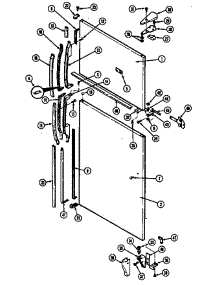 Outer Door parts for Maytag Refrigerator RTD1700CGE/DF29A from AppliancePartsPros.com