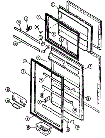 Inner Door parts for Maytag Refrigerator RTD1700CGE/DF29A from AppliancePartsPros.com