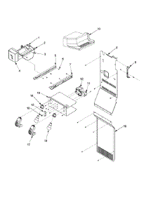 Lights And Ice Maker parts for Maytag Side-By-Side Refrigerator PSD264LGRW-PPSD264LGW0 from AppliancePartsPros.com
