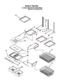 Shelf Parts parts for Maytag Bottom-Mount Refrigerator MBL2256KES5 from AppliancePartsPros.com