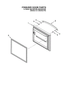 Freezer Door Parts parts for Maytag Bottom-Mount Refrigerator MBL2256KES5 from AppliancePartsPros.com