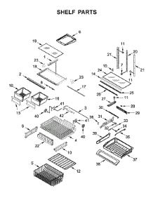 Shelf Parts parts for Maytag Bottom-Mount Refrigerator MFF2258FEZ02 from AppliancePartsPros.com