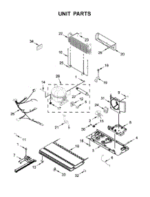 Unit Parts parts for Maytag Bottom-Mount Refrigerator MFF2258FEZ02 from AppliancePartsPros.com