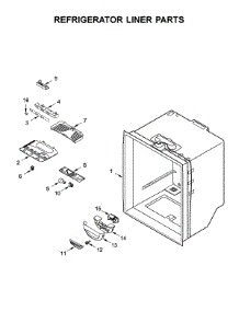 Refrigerator Liner Parts parts for Maytag Bottom-Mount Refrigerator MFF2258FEZ02 from AppliancePartsPros.com