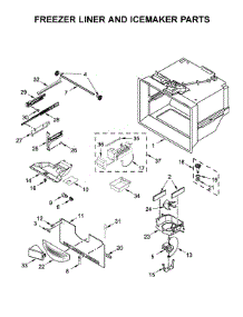 Freezer Liner & Icemaker Parts parts for Maytag Bottom-Mount Refrigerator MFF2258FEZ02 from AppliancePartsPros.com