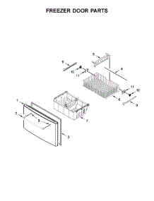 Freezer Door Parts parts for Maytag Bottom-Mount Refrigerator MFI2570FEB01 from AppliancePartsPros.com