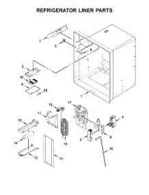 Refrigerator Liner Parts parts for Maytag Bottom-Mount Refrigerator MFI2570FEB01 from AppliancePartsPros.com