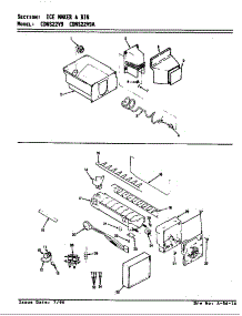 Ice Maker & Bin (Cdns22v9 / Ar35a) (Cdns22v9 / Br35a) (Cdns22v9a / Ar36a) (Cdns22v9a / Br36a) parts for Maytag Refrigerator CDNS22V9A/BR35A from AppliancePartsPros.com