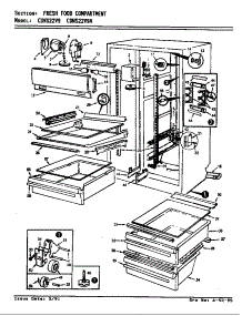 Fresh Food Compartment (Cdns22v9 / Ar35a) (Cdns22v9 / Br35a) (Cdns22v9a / Ar36a) (Cdns22v9a / Br36a) parts for Maytag Refrigerator CDNS22V9A/BR35A from AppliancePartsPros.com