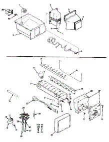 Ice Maker & Bin parts for Jenn-Air Side-By-Side Refrigerator JRSD226B/MBQ32B from AppliancePartsPros.com