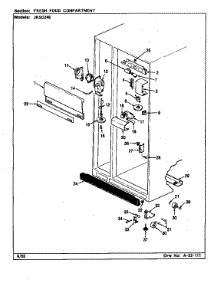 Fresh Food Compartment parts for Jenn-Air Side-By-Side Refrigerator JRSD246/CQ82A from AppliancePartsPros.com
